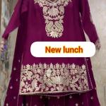 DT BRAND “One Level Up” Chinnon Silk Embroidered Plazzo Suit Set – ND-15039