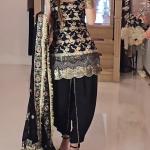 Nayra Designer Party Wear Dhoti Set – Crepe Silk with Sequin Embroidery & Dupatta