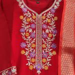 Vanya Luxe Premium Vichitra Silk Suit Set with Digital Chanderi Dupatta