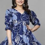 Aarvi American Crepe One-Piece Long Gown – Everyday Elegance