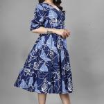 Aarvi American Crepe One-Piece Long Gown – Everyday Elegance