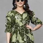 Aarvi American Crepe One-Piece Long Gown – Everyday Elegance