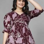 Aarvi American Crepe One-Piece Long Gown – Everyday Elegance
