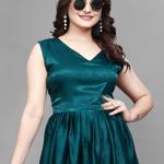 Velora Sleeveless Imported Velvet One-Piece Gown – Design 3200