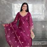 Zoya Grace – Faux Georgette Embroidered Co-Ord Set with Dupatta