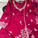 Zoya Grace – Faux Georgette Embroidered Co-Ord Set with Dupatta