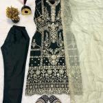 Ishara Heavy Chinnon Silk Embroidered Suit Set – Luxe Party Wear (Style ID: MF-453)