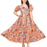 Eleganza – Georgette Long Maxi Dress (M to 3XL)