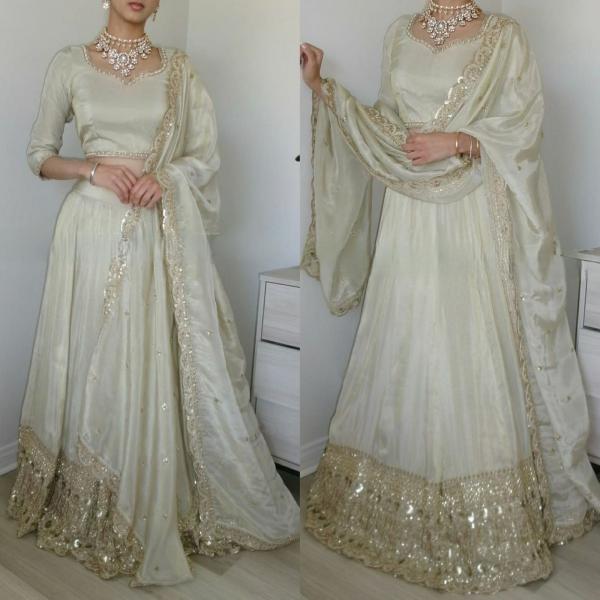 💫 Aarohi Luxe – Embroidered Wedding Lehenga Choli Set (MD3037)