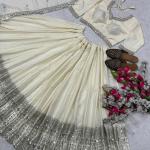 💫 Aarohi Luxe – Embroidered Wedding Lehenga Choli Set (MD3037)