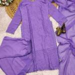 Zoya Grace – Faux Georgette Embroidered Co-Ord Set with Dupatta