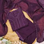 Zoya Grace – Faux Georgette Embroidered Co-Ord Set with Dupatta