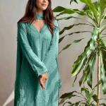 Zoya Grace – Faux Georgette Embroidered Co-Ord Set with Dupatta