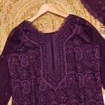 Zoya Grace – Faux Georgette Embroidered Co-Ord Set with Dupatta