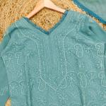 Zoya Grace – Faux Georgette Embroidered Co-Ord Set with Dupatta