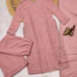 Zoya Grace – Faux Georgette Embroidered Co-Ord Set with Dupatta