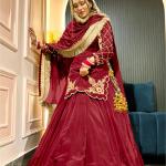 Zehra Royale – Designer Crepe Silk Lehenga Set (MF-448)