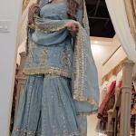 ✨ Zeenat Elite – Embroidered Chinon Silk Sharara Suit Set