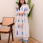 🌸 Preeti – Hand Block Printed Mul Cotton Kurta Set