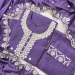 Summer Bloom - Handwork Muslin Kurti Dupatta Pant Set