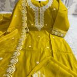 Summer Bloom - Handwork Muslin Kurti Dupatta Pant Set