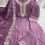 Summer Bloom - Handwork Muslin Kurti Dupatta Pant Set