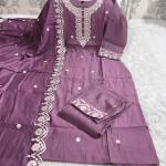 Summer Bloom - Handwork Muslin Kurti Dupatta Pant Set