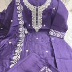 Summer Bloom - Handwork Muslin Kurti Dupatta Pant Set