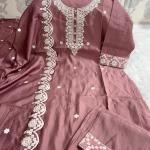 Summer Bloom - Handwork Muslin Kurti Dupatta Pant Set