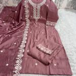 Summer Bloom - Handwork Muslin Kurti Dupatta Pant Set
