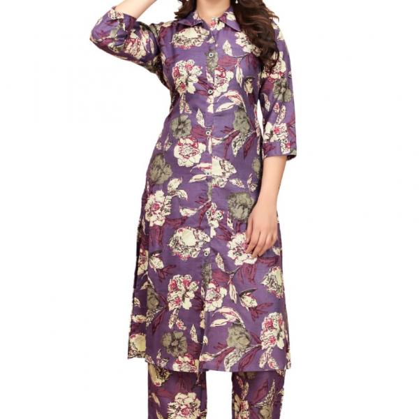 🌿 Everyday Ease – Classic Cotton Kurta Set