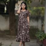 🌸 GraceFlow Georgette Maxi Dress