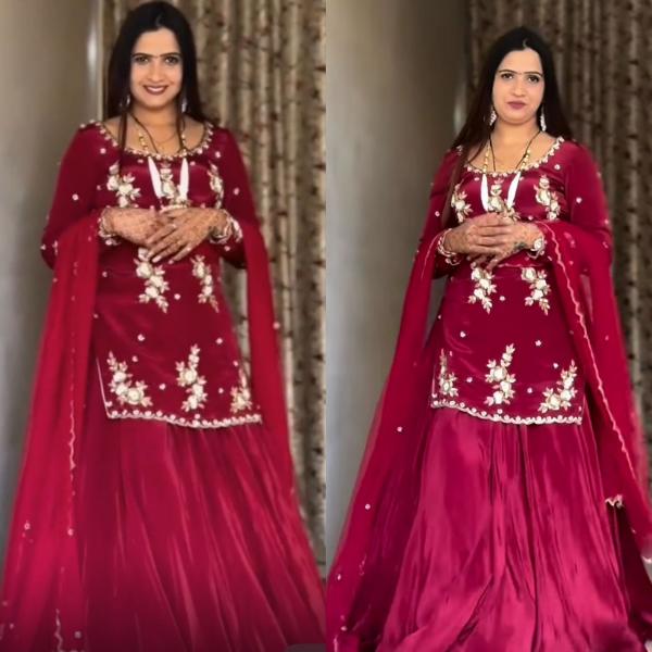 ✨ RegalGlow Designer Lehenga Set