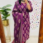 🌿 Ajarakh Heritage – Pure Cambric Cotton 3-Piece Suit Set