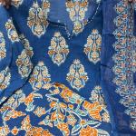 🌿 Ajarakh Heritage – Pure Cambric Cotton 3-Piece Suit Set