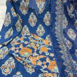 🌿 Ajarakh Heritage – Pure Cambric Cotton 3-Piece Suit Set