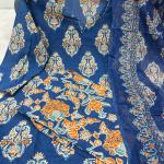 🌿 Ajarakh Heritage – Pure Cambric Cotton 3-Piece Suit Set