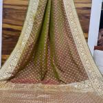 ✨ Policona Banarasi Luxe Silk Saree
