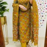 Chandni – Summer Cambric Cotton A-Line Kurti Set