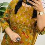Chandni – Summer Cambric Cotton A-Line Kurti Set