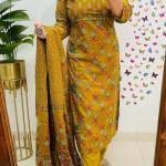 Chandni – Summer Cambric Cotton A-Line Kurti Set