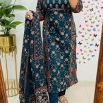 Chandni – Summer Cambric Cotton A-Line Kurti Set