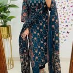 Chandni – Summer Cambric Cotton A-Line Kurti Set
