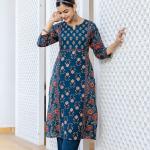 Chandni – Summer Cambric Cotton A-Line Kurti Set