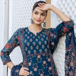 Chandni – Summer Cambric Cotton A-Line Kurti Set