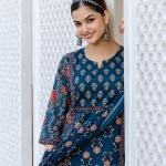 Chandni – Summer Cambric Cotton A-Line Kurti Set