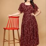 GlamEase Georgette Maxi Dress