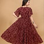 GlamEase Georgette Maxi Dress