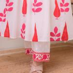 🌸 Preeti – Hand Block Printed Mul Cotton Kurta Set