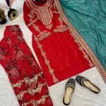 - Luxe Farshi Salwar Designer Set